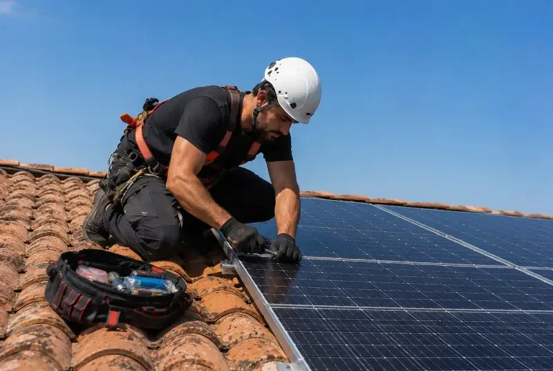 Maintenance et monitoring de panneaux solaires à Castandet